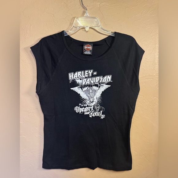 Harley-Davidson Women's Black Short Sleeve Tee - Picture 2 of 2